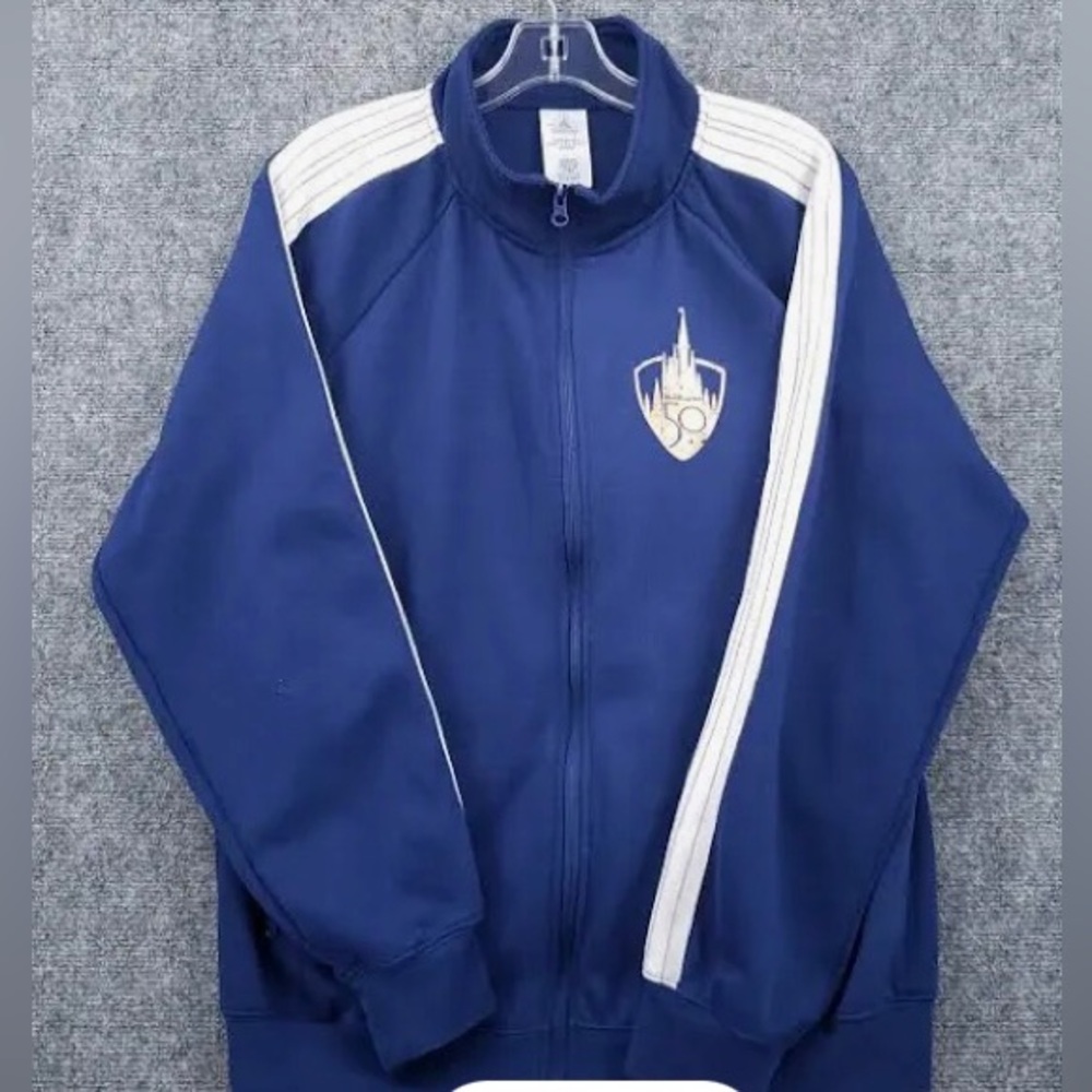 Disney! 50th anniversary Sparkly striped track suit jacket